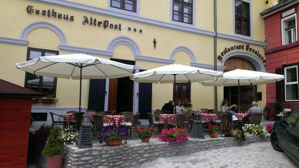 Pensiunea Gasthaus Alte Post Sighisoara Bagian luar foto